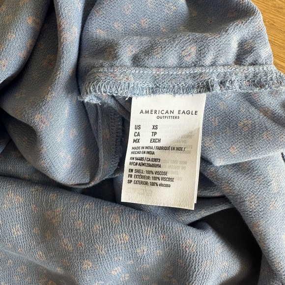 Light Blue Floral American Eagle Dress - Picture 8 of 8